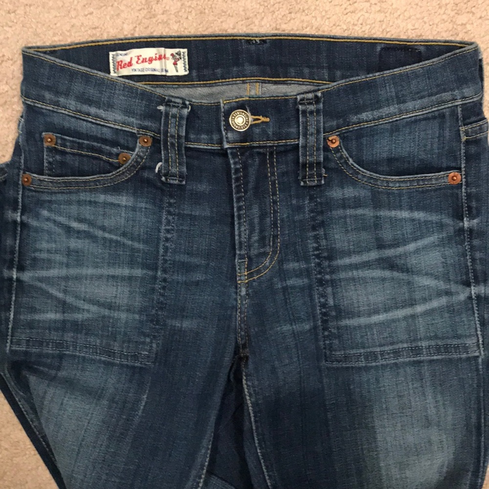 Red Engine flare jean size 28 Style FLAME - Picture 2 of 6